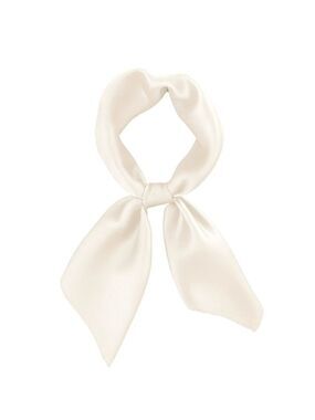 White Satin Scarf 19x19, Western Cowboy Cowgirl Bandana, Boho Coastal Ranch Wear